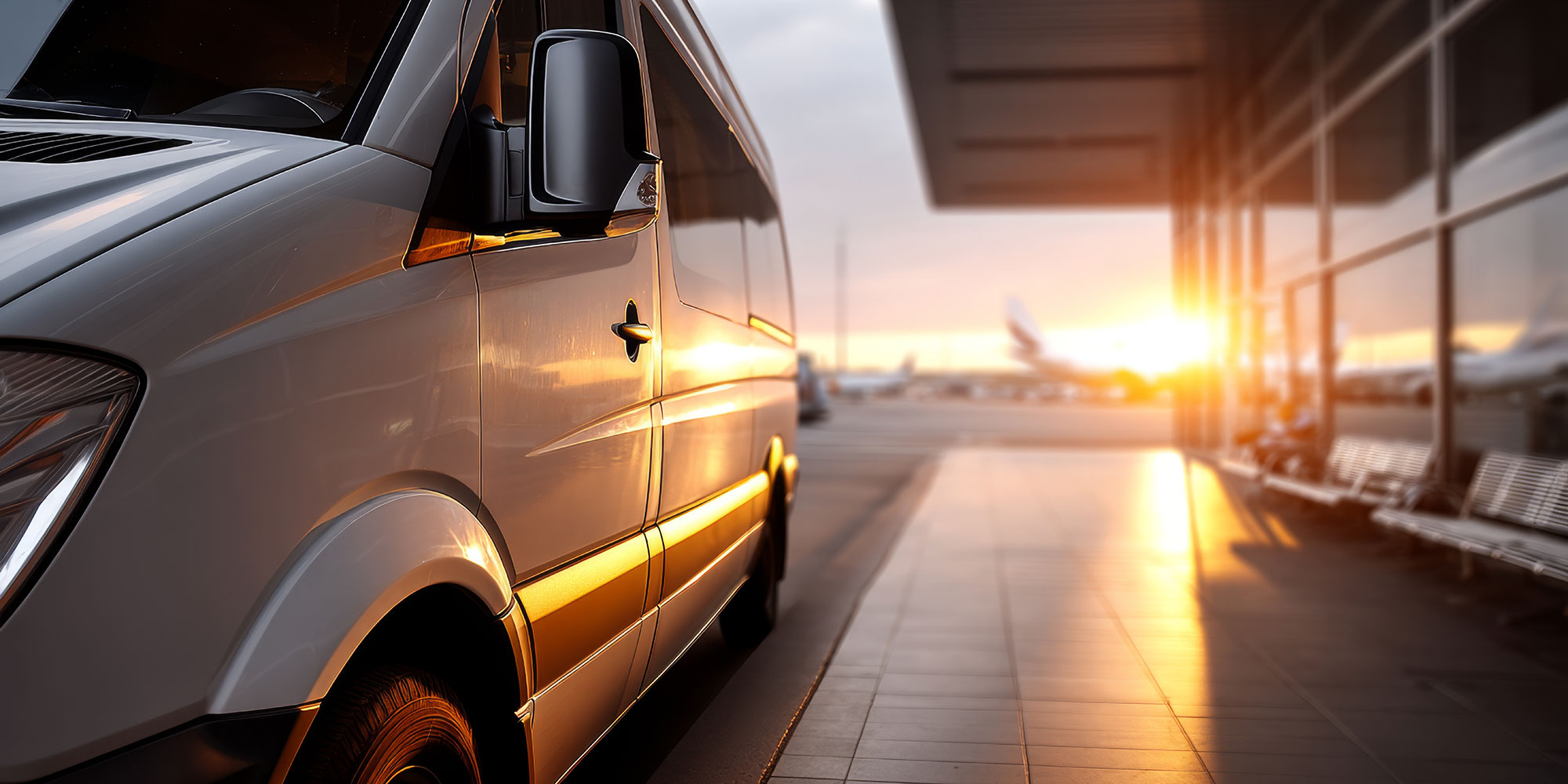 Beispielbild: Flughafentransfer in Prag / Example image: Airport transfer in Prague